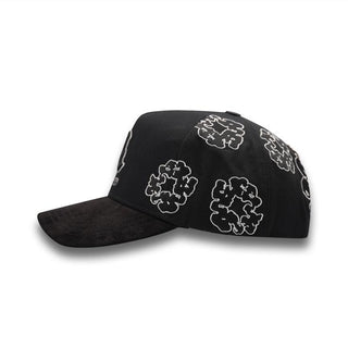 LA NUVES Hat – side profile showing embroidered details and brim