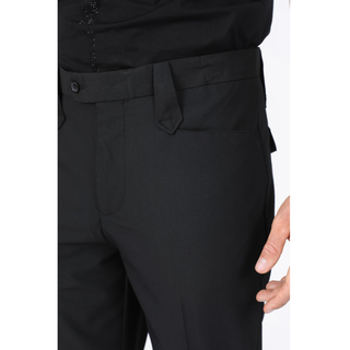 Heath Mens Poly-Stretch Boot-Cut Western Suit Pants - black