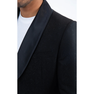 Platini Men's Fashion Blazer & Vest - Black