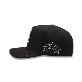 AMR Placa Silver Bigg Boss Cap - Black