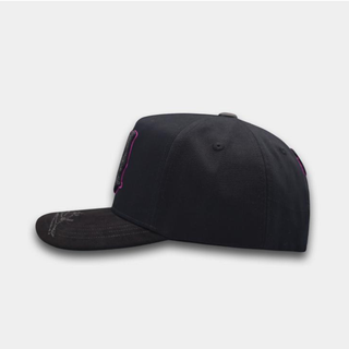 AMR Placa Purple Bigg Boss Cap - Black