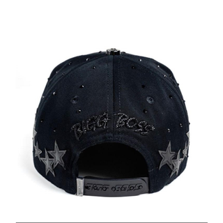 Chrome Black Bigg Boss Cap - Black
