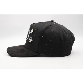 Aniversario Silver Black Bigg Boss Cap - Black