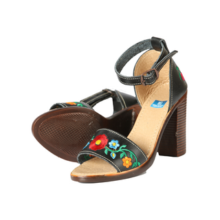 Mexican Artisanal Sandals Leather Black