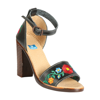 Mexican Artisanal Sandals Leather Black
