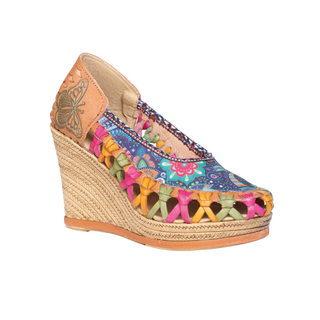 Mexican Artisanal Sandals Leather Multicolor