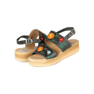 Mexica Artisanal Sandals Leather Black