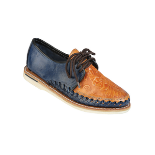 Mexican Artisanal Shoes Leather Azul Marino