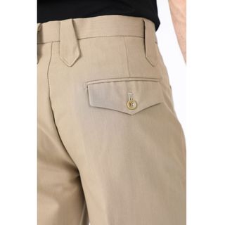 Heath Mens Poly-Stretch Boot-Cut Western Suit Pants - Khaki