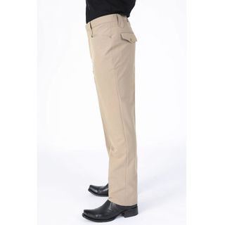 Heath Mens Poly-Stretch Boot-Cut Western Suit Pants - Khaki