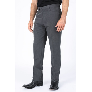 Heath Mens Poly-Stretch Boot-Cut Western Suit Pants - Charcoal