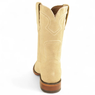 Los Altos Belmont Suede Roper Cowboy Boot - Oryx