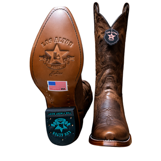 Los Altos Rage Snip Toe Boot- Walnut