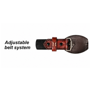 Los Altos Ostrich Laser Belt with Buckle - Black