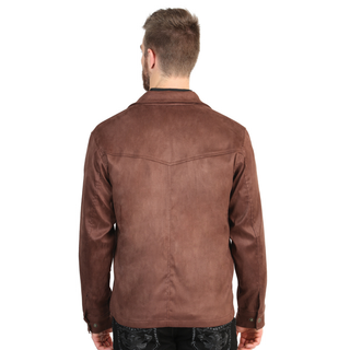 El General Men’s Suede Jacket - Brown