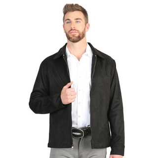 El General Men’s Suede Jacket - Black