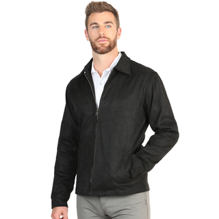 El General Men’s Suede Jacket - Black