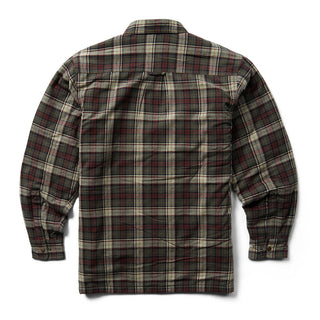 Wolverine Sherpa Lined Zip Shirt Jacket - Black Olive Plaid