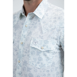 Men's Western Modern Fit Cotton/Spandex Long Sleeve Shirt with Snaps