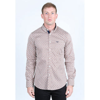 Platini Men’s Satin Cotton/Spandex Shirt - Lt. Gray
