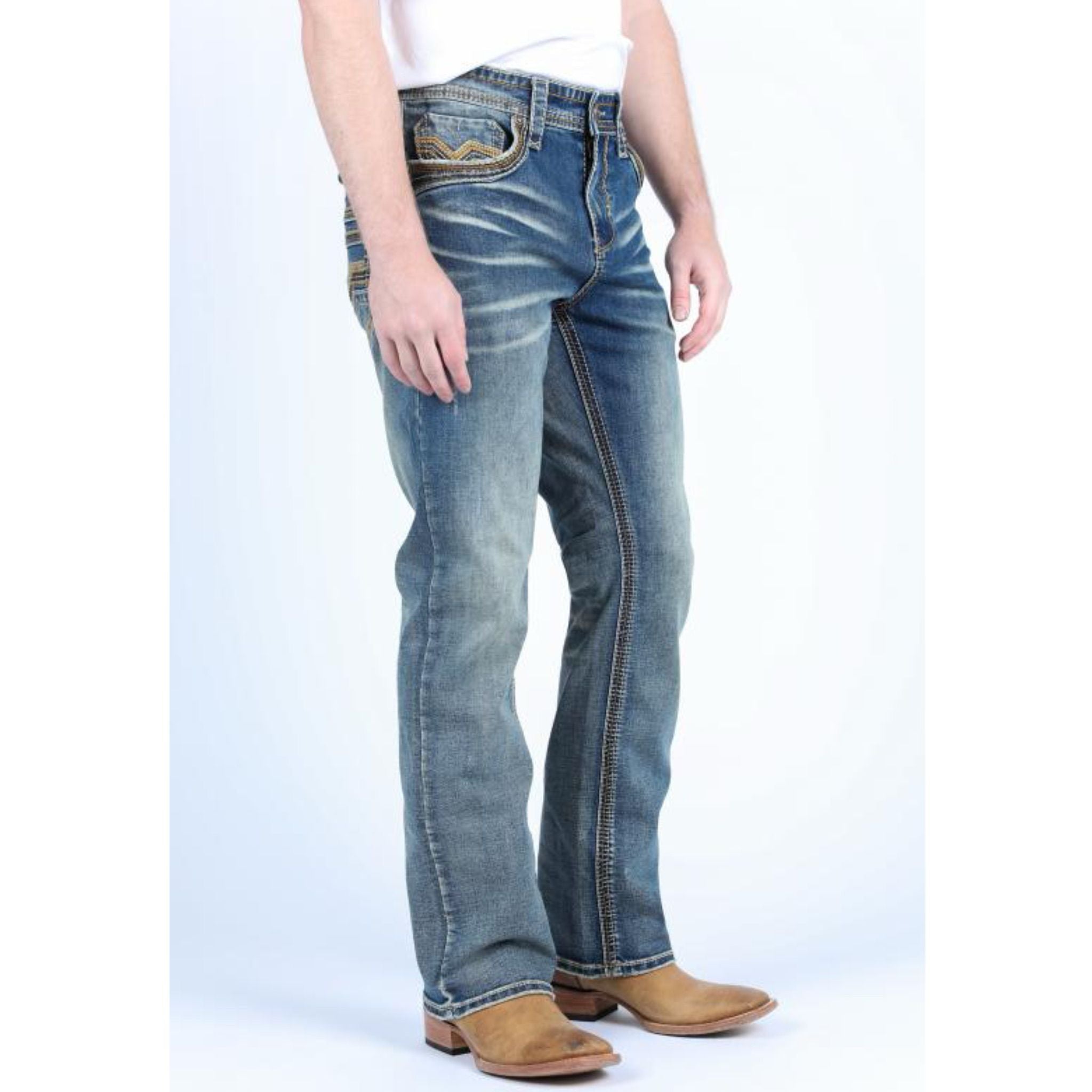 Platini Holt Men's Slim Boot Cut Jeans