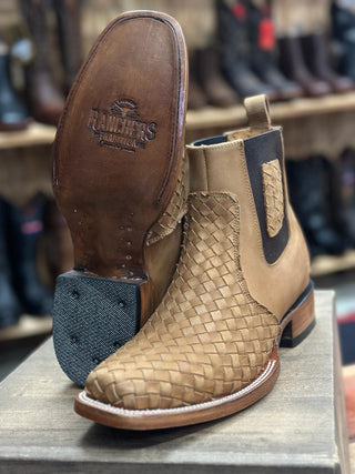 Ranchers Honey Petatillo Rodeo Toe Ankle Boot