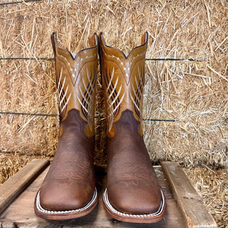 Artillero Traditional Square Toe Cowboy Boot- Honey