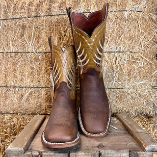 Artillero Traditional Square Toe Cowboy Boot- Honey