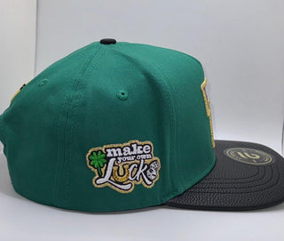 Lucky 7 Embroidered Patch Hat- Green Cachucha Belica