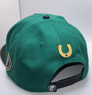 Lucky 7 Embroidered Patch Hat- Green Cachucha Belica