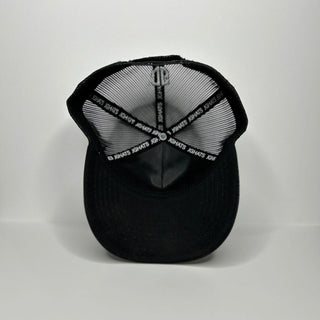 Horse Patch Trucker Hat - White & Black