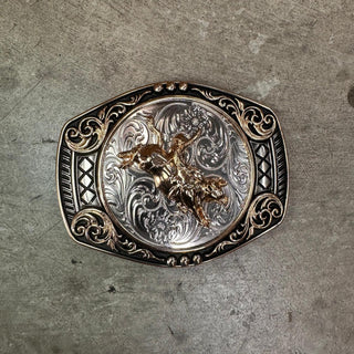 Bandoleros Rectangle Bull Rider Buckle