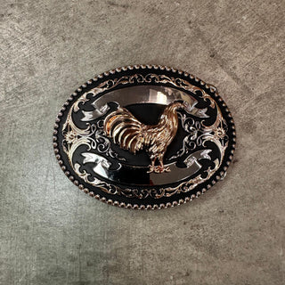 Bandoleros Oval Rooster Buckle