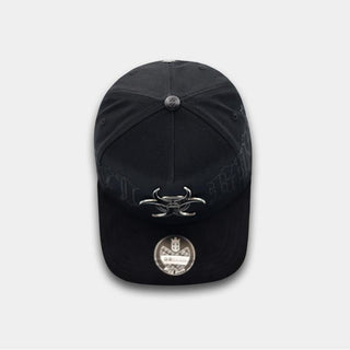 El Virus 5.7 Crystal Bigg Boss Cap - Black