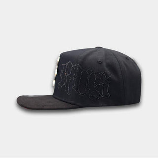 El Virus 5.7 Crystal Bigg Boss Cap - Black
