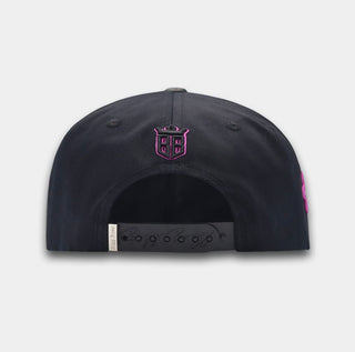 AMR Purple Crystal Bigg Boss Cap - Black/Purple