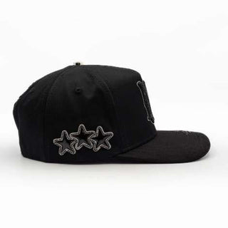 AMR light Grey Cristales Bigg Boss Cap - Black
