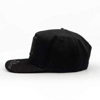 AMR light Grey Cristales Bigg Boss Cap - Black