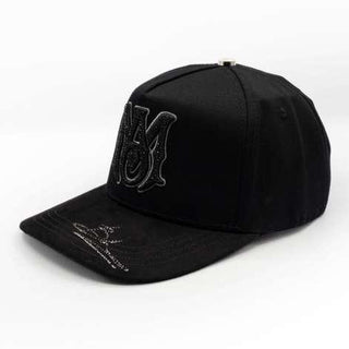 AMR light Grey Cristales Bigg Boss Cap - Black
