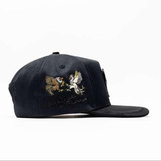 Gallo Embroidery Bigg Boss Snapback- Black & Black