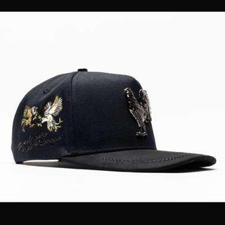 Gallo Embroidery Bigg Boss Snapback- Black & Black