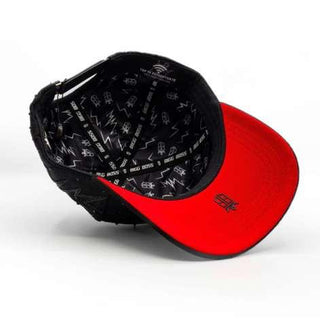 Rayo Crystals Bigg Boss Cap - Black & Red