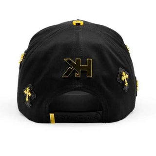 LA Chrome Gold Klan Hats Snapback - Black
