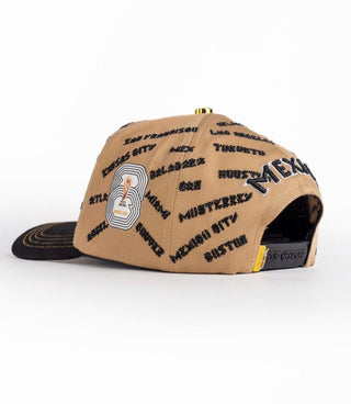 Bigg Boss Mexico WC Cities Snapback Hat – Tan & Black