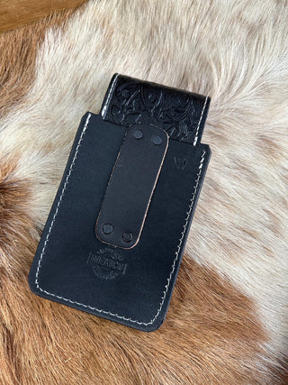 Leather San Judas Cell Phone Case