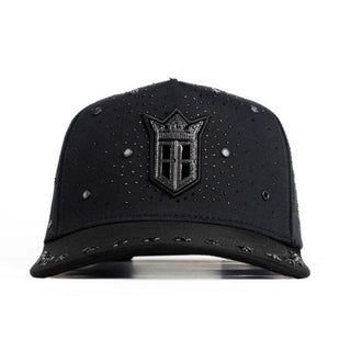 BB Los Angeles Rhinestone Star Cap – Black