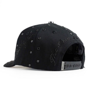 BB Los Angeles Rhinestone Star Cap – Black