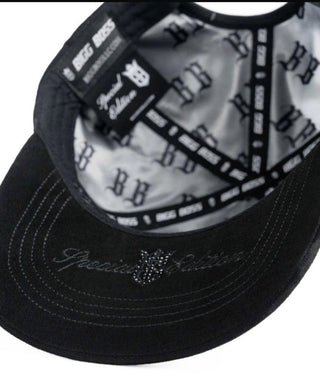BB Los Angeles Rhinestone Star Cap – Black
