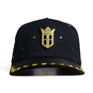BB Los Angeles Rhinestone Star Cap – Black & Gold