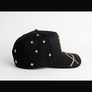 San Judas Tadeo Gold Star Bigg Boss Cap – Black